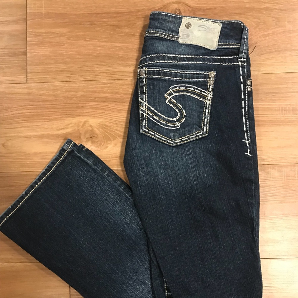 Silver bootcut jeans